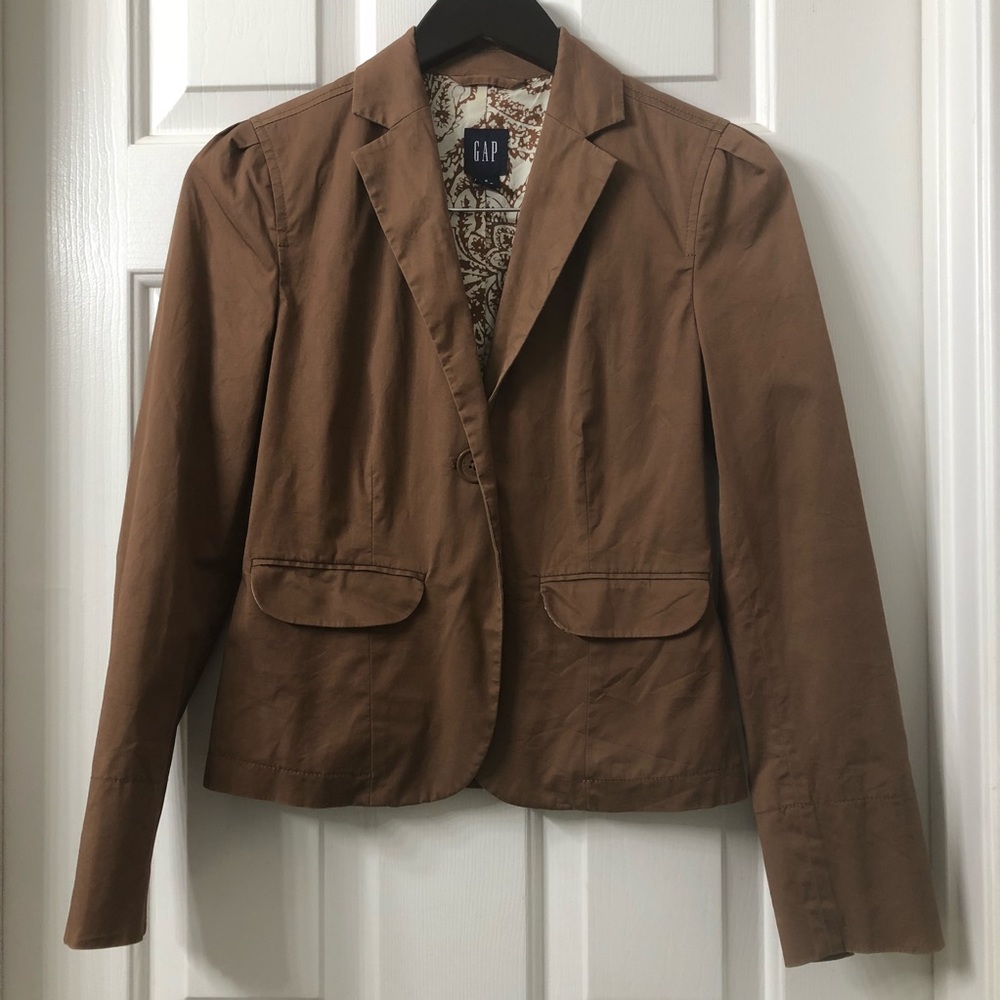 Brown Gap blazer size 0